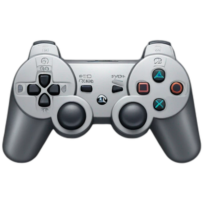 Playstation 2 gaming controller emoji