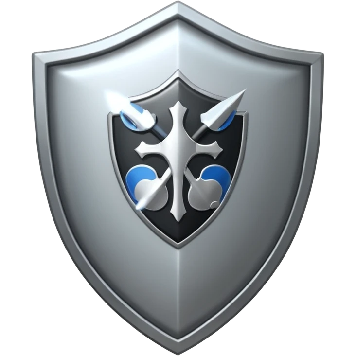 Shield with Shield with flex icon emoji