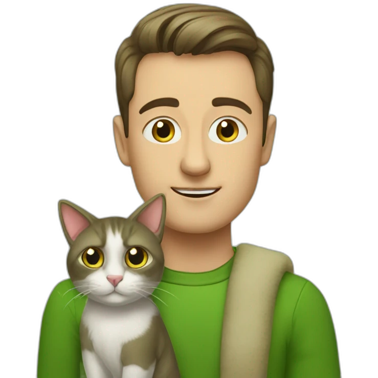 Zelenskiy with a cat emoji