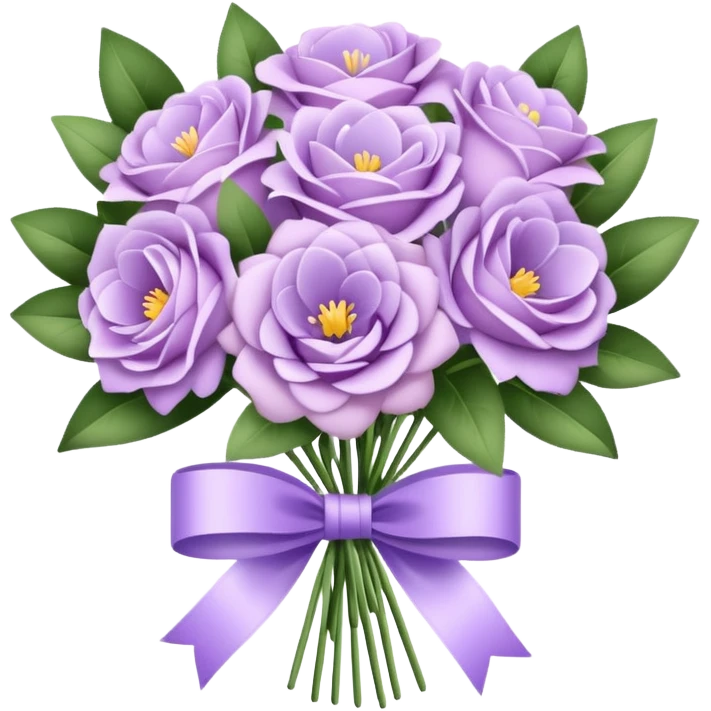 Pastel purple bouqet emoji