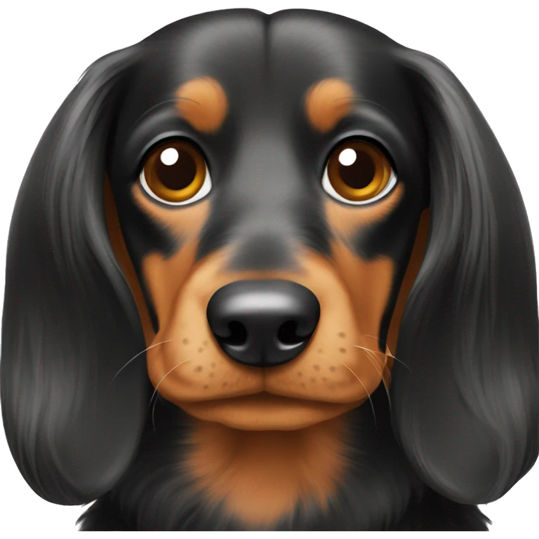 long hair dachund  emoji