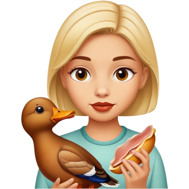 ava eating duck emoji