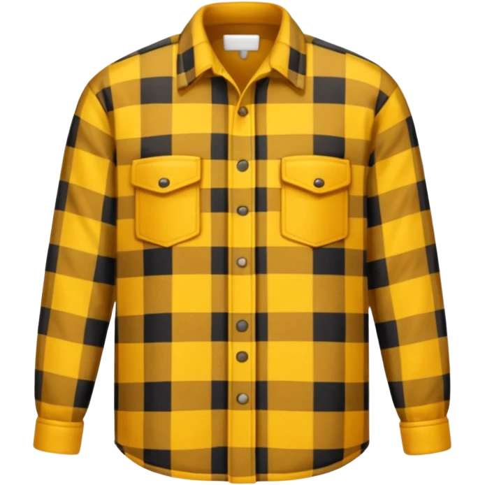 yellow lumberjack shirt emoji