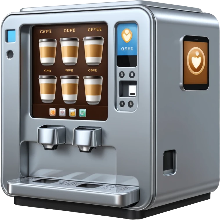 robot coffee vending machine emoji