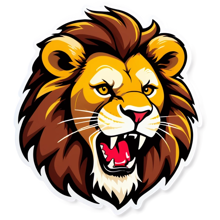 Drunk lion  emoji