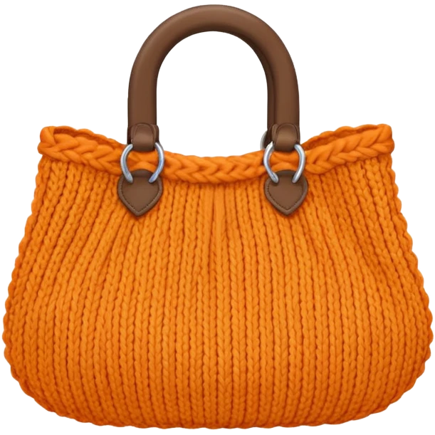 orange Knitted Bag emoji