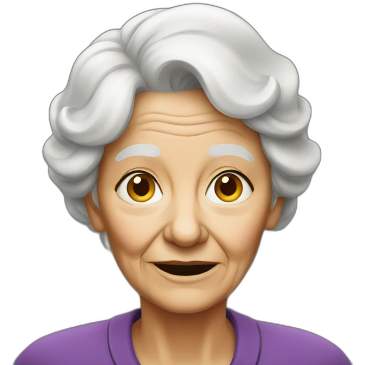 Old woman emoji