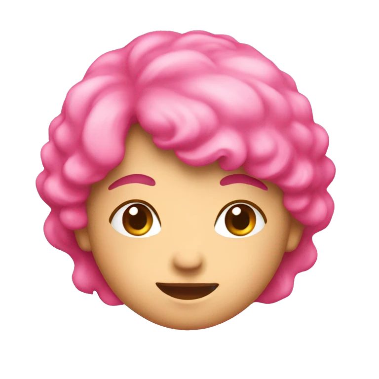 Feeling love pink color emoji