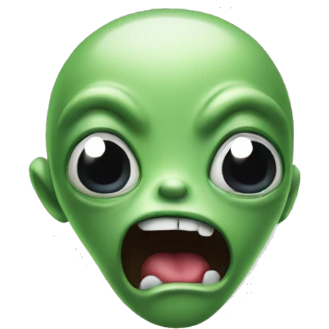 Alien shocked  emoji