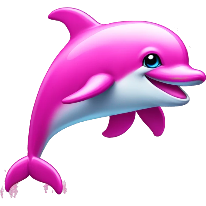 pink bedazzled dolphin  emoji
