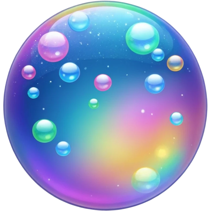 glitter bubbles cian emoji