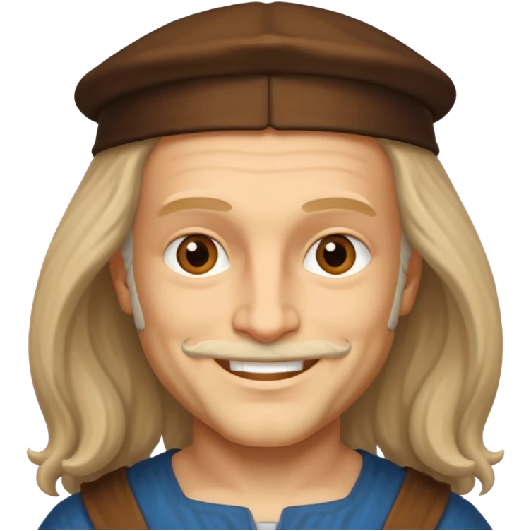 Young leonardo davinci  emoji