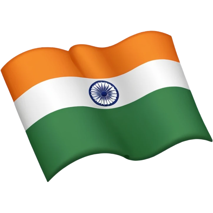 Indian flag 3d emoji
