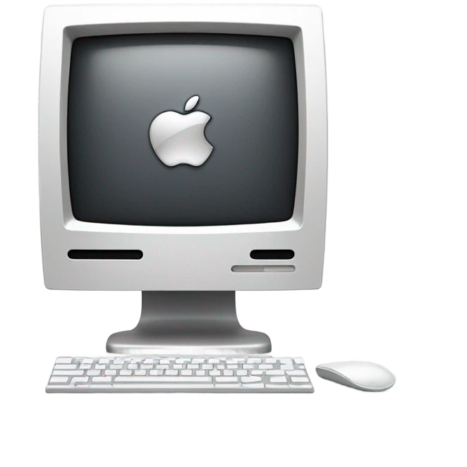 a modern Apple Macintosh Computer emoji