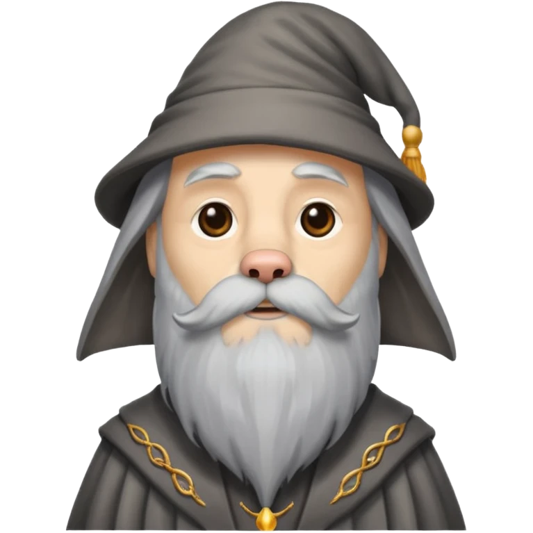 A dog mixed with Dumbledore. emoji