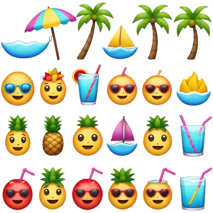 Emoji thème Hawaii emoji