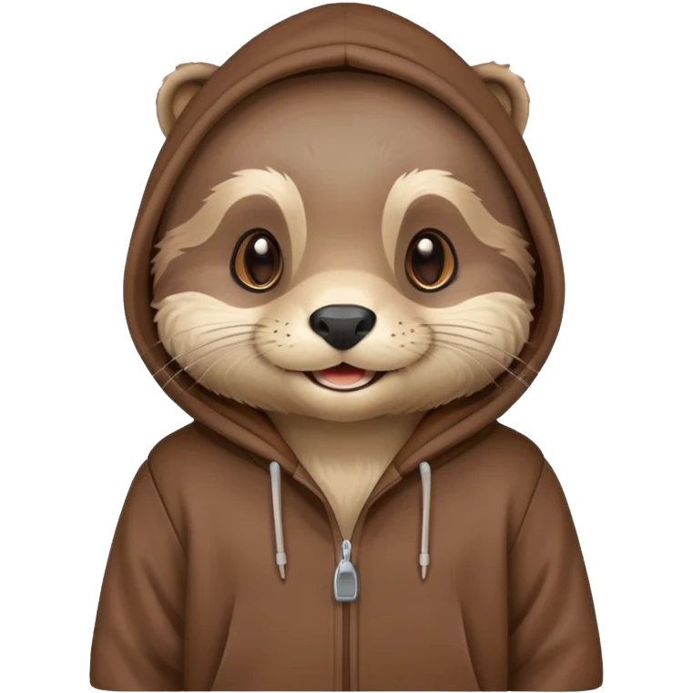 Otter Wearing a hoodie emoji