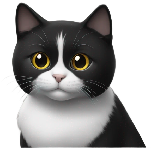 Tuxedo cat in a dumpster  emoji