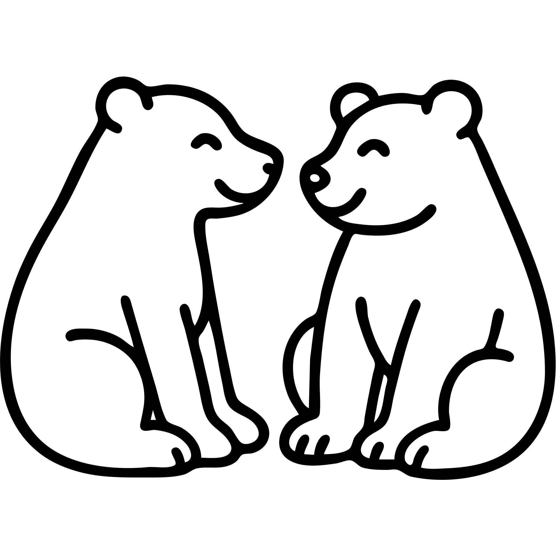 Two bears - a polar bear and a brown bear - sitting together and smiling at each other emoji