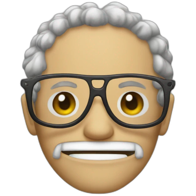 One piece caractere with glasses emoji