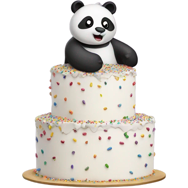 panda cake sprinkles  emoji