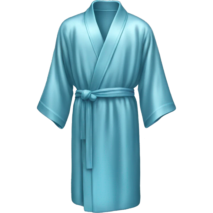 Light Blue silk robe  emoji