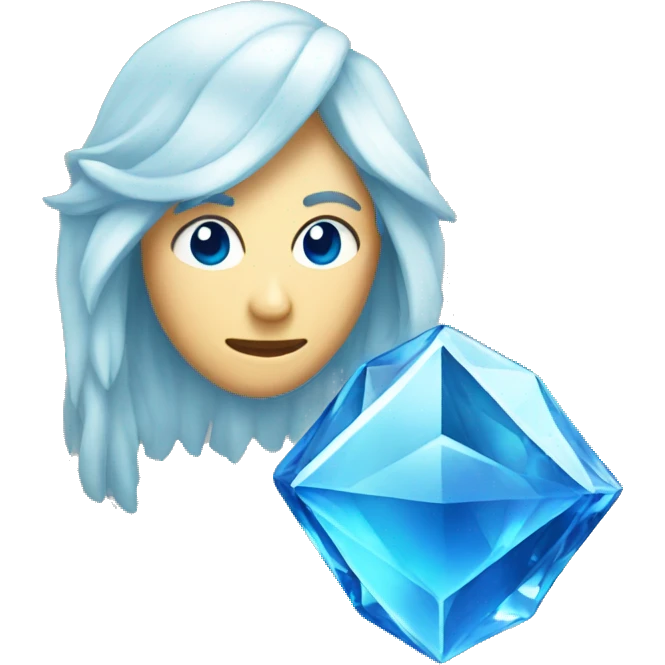 blue crystal  emoji