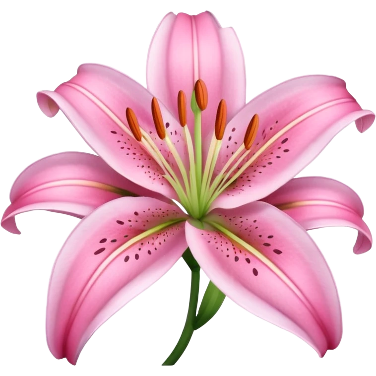 pink lily emoji