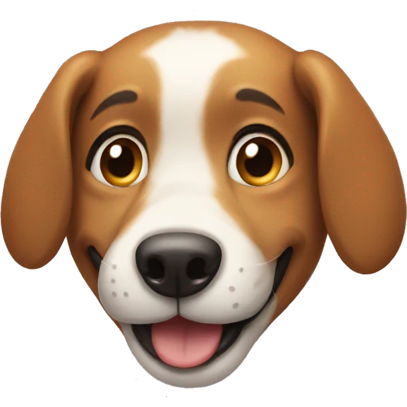 Dog smiling  emoji