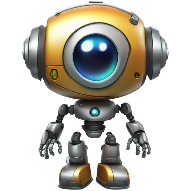 A friendly looking roboter  emoji