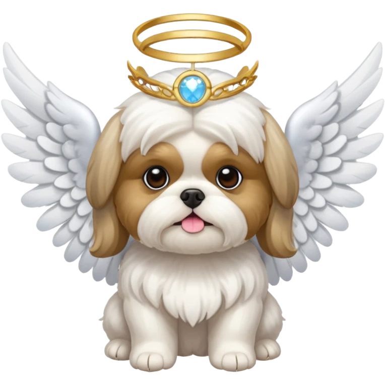 Shih tzu angel emoji