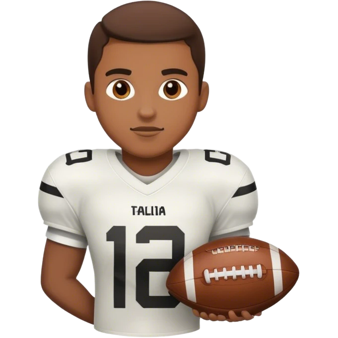 A football player emoji