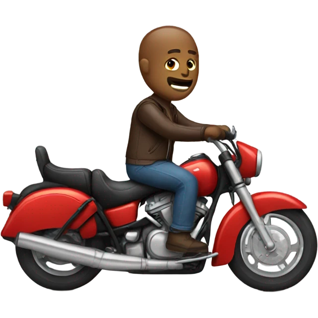 Guy on motorcycle  emoji