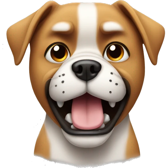  A dog that is angry emoji