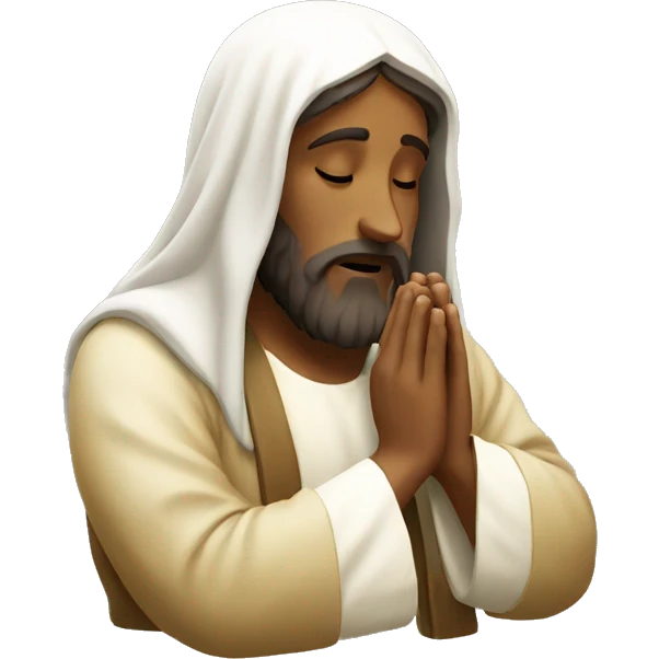 Jesus praying emoji