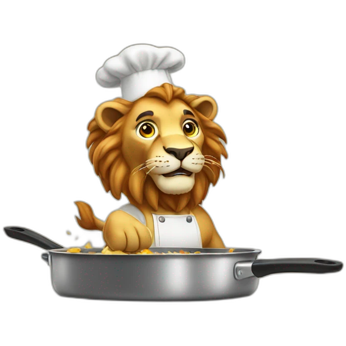 lion cook emoji