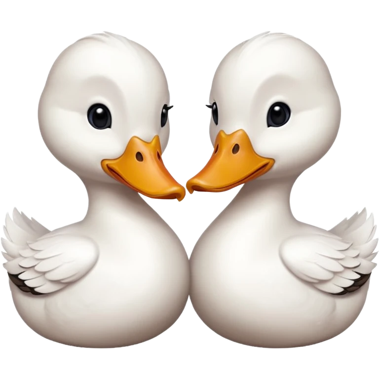 Ducks in love emoji