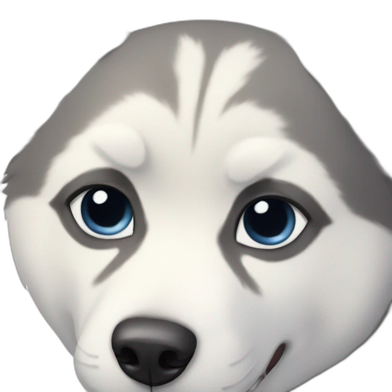 husky dog emoji