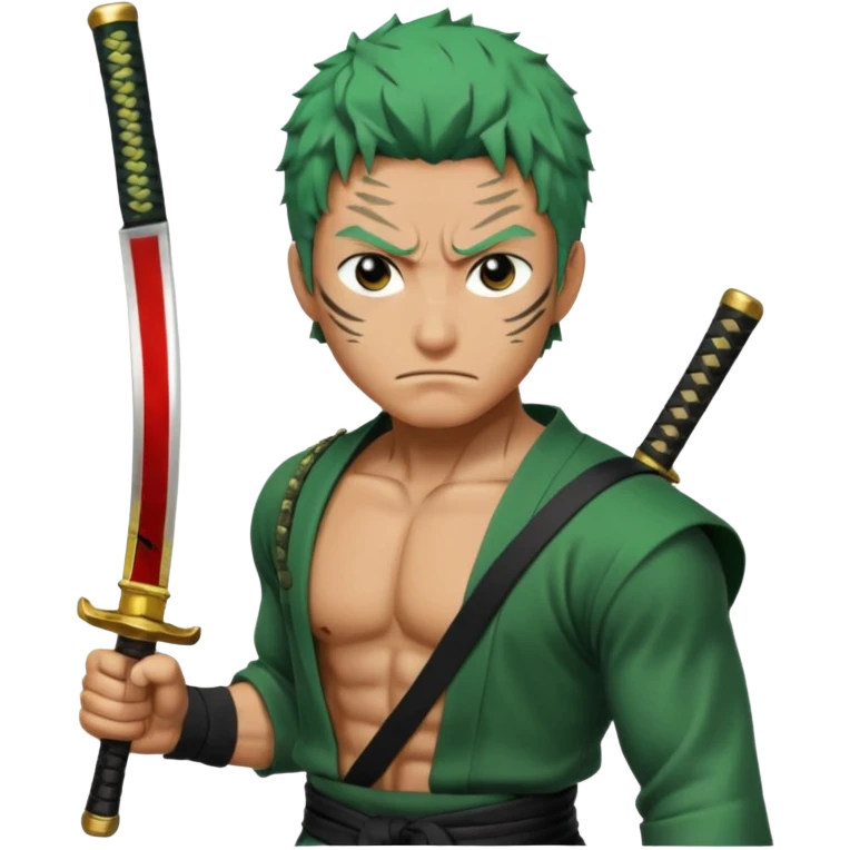 Zoro qui découpe quelqu un emoji