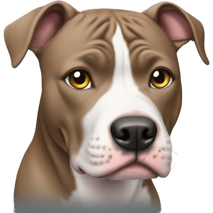pitbull dog with light gray eyes emoji