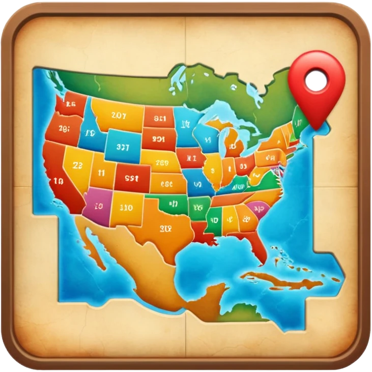 Wall map  emoji
