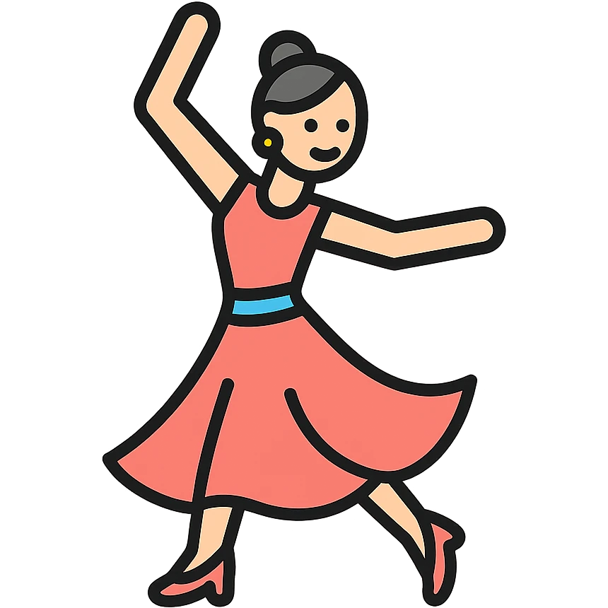 sports ballroom dancing girl emoji