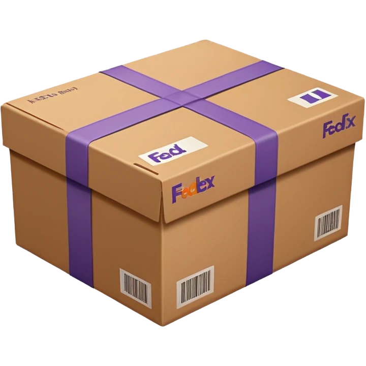 FedEx delivery parcel emoji