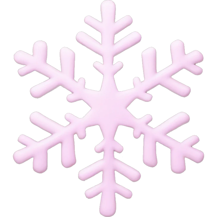 pastel pink snowflake  emoji