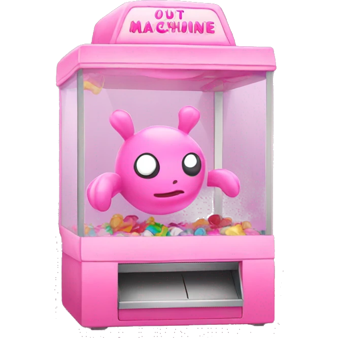 Pink claw machine emoji