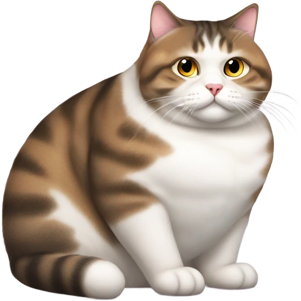 big fat obese pregnant cat emoji
