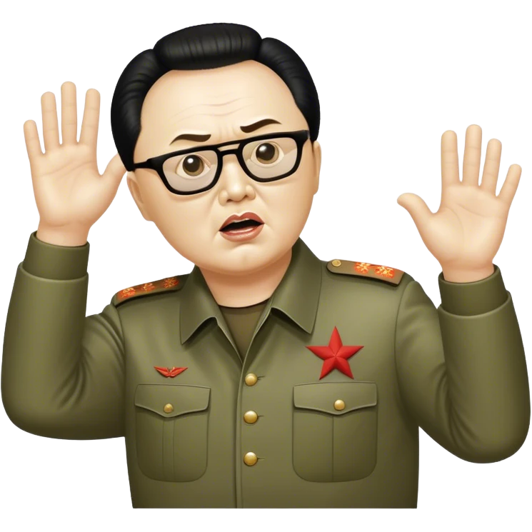 Dear leader Kim Jung Il directs you in his movie emoji