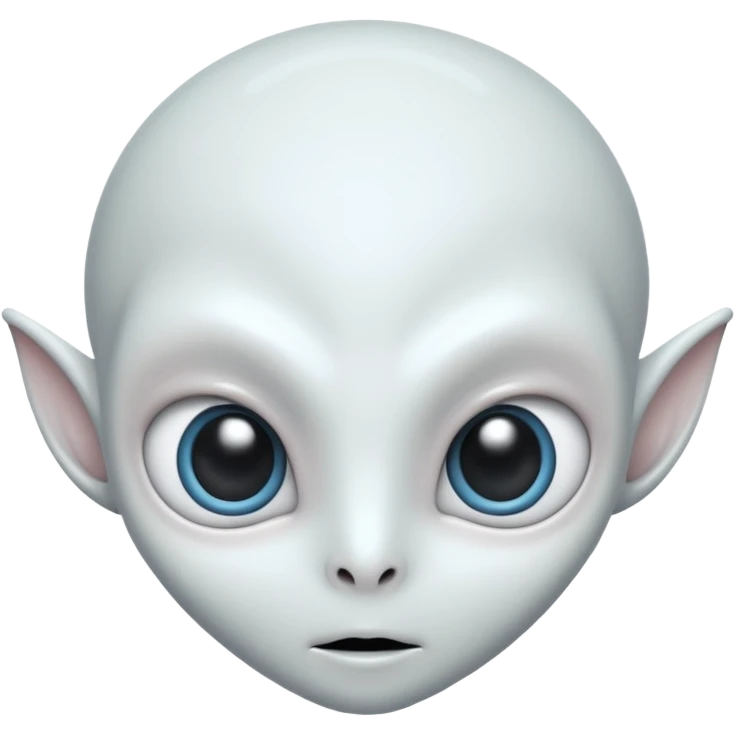 white alien emoji