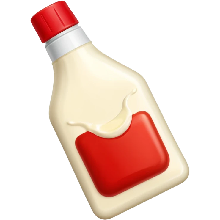 una bustina monoporzione di maionese e una ketchup da 10 ml emoji
