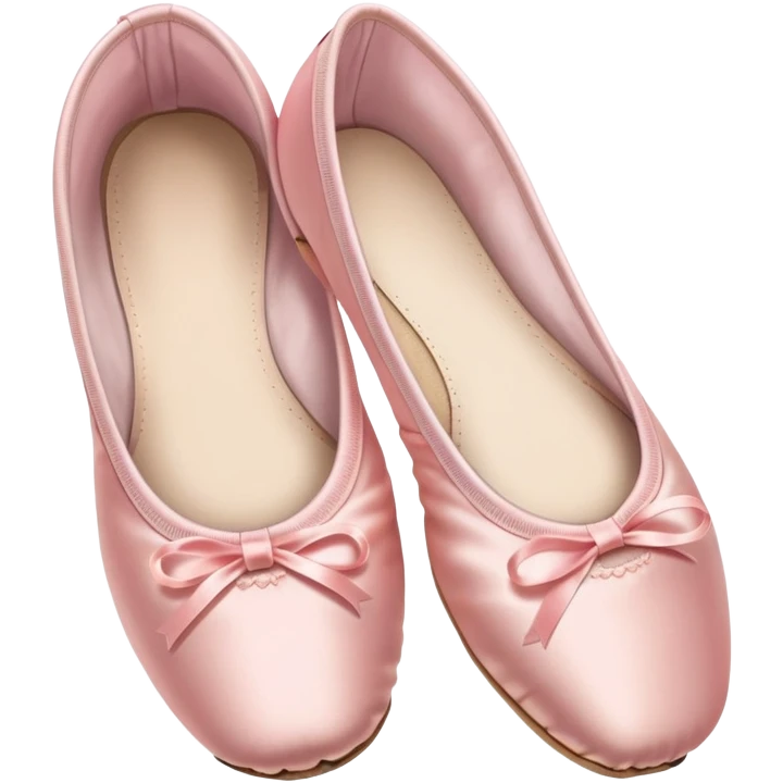 Ballet shoes in pink  emoji
